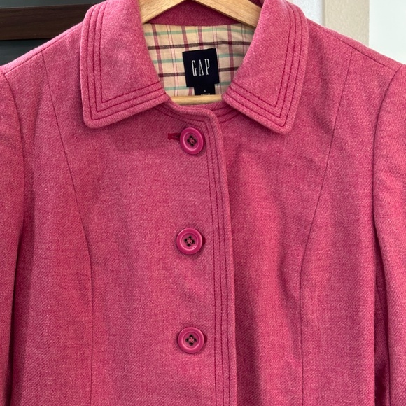Vintage Gap Wool Blazer - Pink/Raspberry Size S - Picture 5 of 11